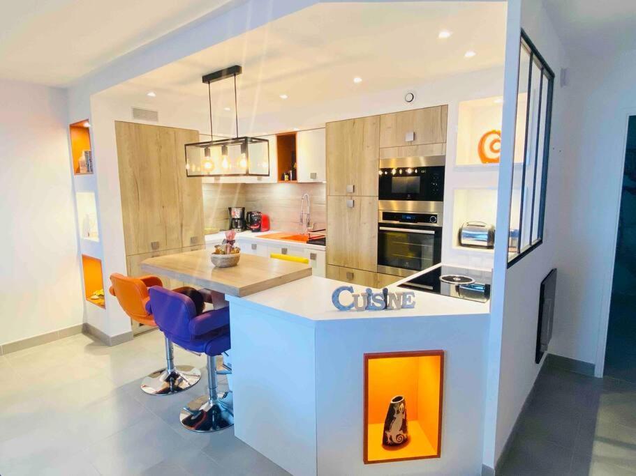 Luxueux T3 Piscine Et Vue Somptueuse Apartment Sete Bagian luar foto
