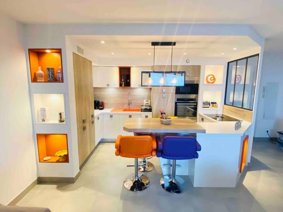 Luxueux T3 Piscine Et Vue Somptueuse Apartment Sete Bagian luar foto